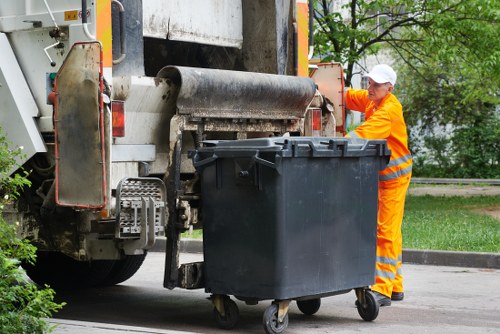 Professional waste clearance service in action in Eltham